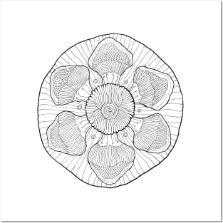 Mandala - Rounded Posters and Art